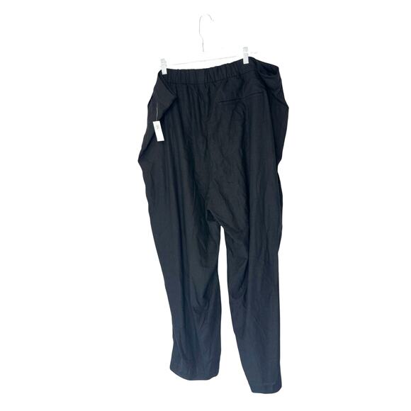 Old Navy Pants Plus Black Basic Stretch Lagenlook Relaxed Wide Leg Size 3X - Picture 1 of 13